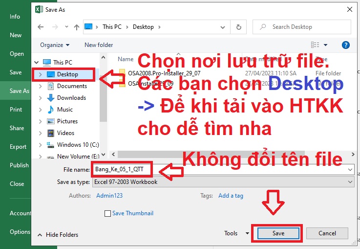 cách tải dữ liệu từ excel vào htkk