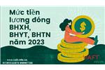 Mức tiền lương đóng BHXH, BHYT, BHTN năm 2023