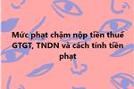 Mức phạt chậm nộp tiền thuế GTGT, TNDN và cách tính tiền phạt 2024