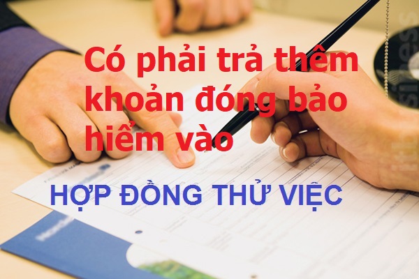 Có phải trả thêm khoản đóng bảo hiểm vào lương thử việc không?