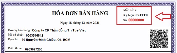 các loại mẫu hóa đơn điện tử