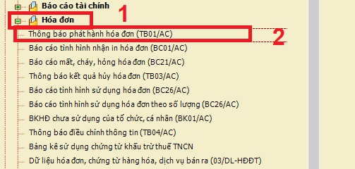 Thủ tục thông báo phát hành hóa đơn qua mạng