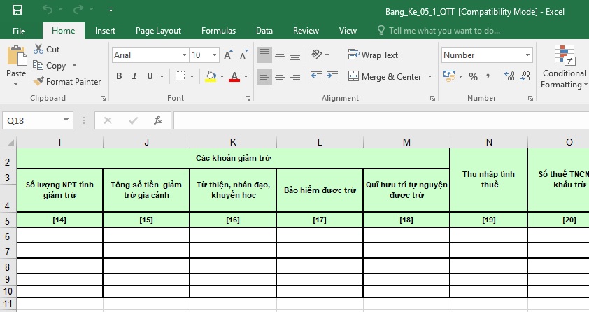 tải được File Excel mẫu về máy tính